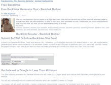 Tablet Screenshot of freebacklinks.info